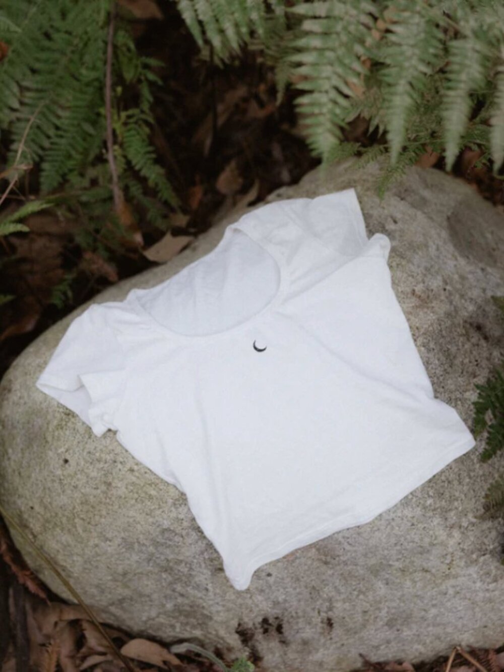 NWOT - Purusha People New Moon Drew Tee - Off White - S - Picture 2 of 6